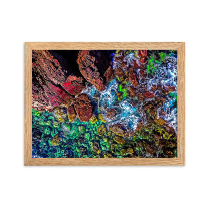 Rainbow Rocks, Oil Paint Effect - Framed Poster - Image 4