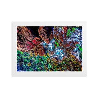 Rainbow Rocks, Oil Paint Effect - Framed Poster - Image 5