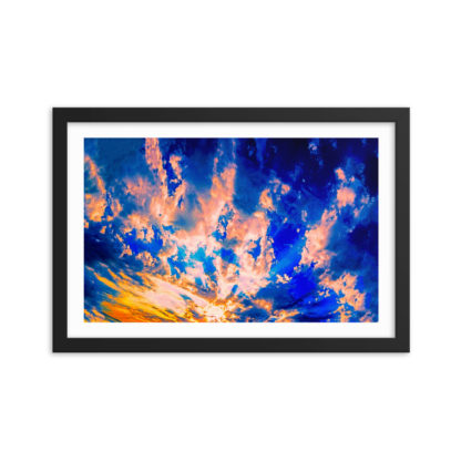 Amazing Clouds of La Paz - Framed Poster with Faux Mat Frame - Image 2