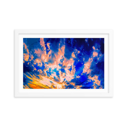 Amazing Clouds of La Paz - Framed Poster with Faux Mat Frame - Image 3