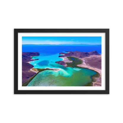 Balandra the Beautiful - Framed Poster with Faux Mat Frame - Image 2