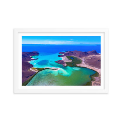 Balandra the Beautiful - Framed Poster with Faux Mat Frame - Image 3