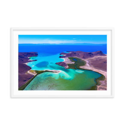 Balandra the Beautiful - Framed Poster with Faux Mat Frame - Image 4