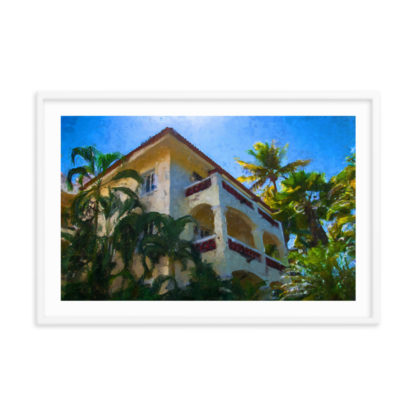 Villa of Palms - Framed Poster with Faux Mat Frame - Image 4