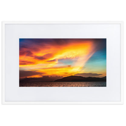 Sunset Over Pacific Panama - Framed Poster with Mat Frame - Image 2