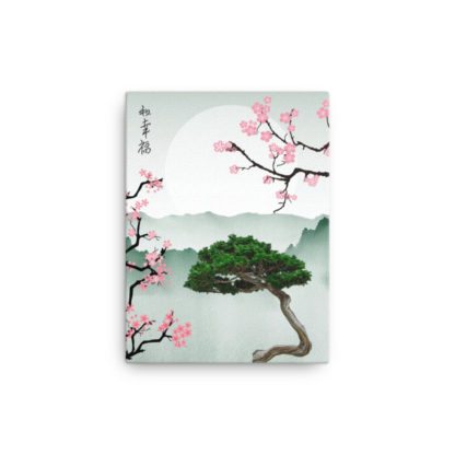 Bonsai Cherry Blossom – Canvas - Image 2