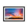 Sunburst Clouds At Boca Chica - Framed Poster with Faux Mat Frame - Image 2